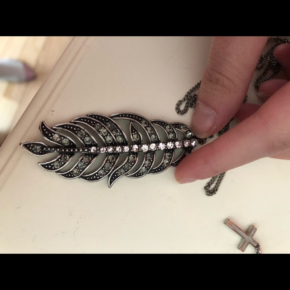 Feather necklace